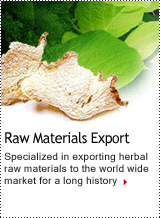 Raw Materials Export